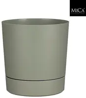 Mica Decorations Bloempot 'Coco' met schotel d35 h37 lichtgroen kopen?