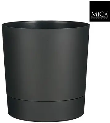 Mica Decorations Bloempot 'Coco' met schotel d38 h40 groen