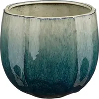 Mica Decorations bloempot corsica keramiek 36x34cm petrol - afbeelding 1