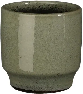 Mica Decorations bloempot Diaz rond 14x14cm groen - afbeelding 1