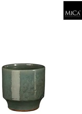 Mica Decorations bloempot Diaz rond 15x15cm groen - afbeelding 2