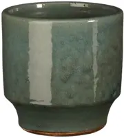 Mica Decorations bloempot Diaz rond 15x15cm groen - afbeelding 1