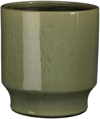Mica Decorations bloempot Diaz rond 22x21cm groen - afbeelding 1
