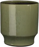 Mica Decorations bloempot Diaz rond 22x21cm groen - afbeelding 1