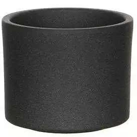 Mica Decorations bloempot Era donker grijs D 10,5 H 9 cm