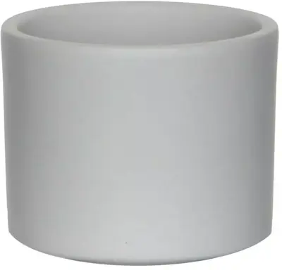 Mica Decorations bloempot Era rond 10x9cm lichtgrijs