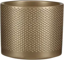 Mica Decorations bloempot Era rond 15x13cm goud reliëf kopen?