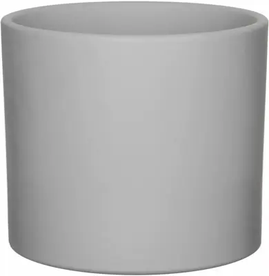 Mica Decorations bloempot Era rond 17,5x19,5cm lichtgrijs
