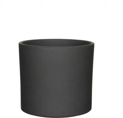 Mica Decorations bloempot Era rond 23x21,5cm donkergrijs