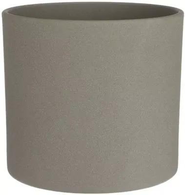Mica Decorations bloempot Era rond 28x26 cm zandgroen