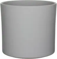 Mica Decorations bloempot Era rond 28x26cm grijs mat - afbeelding 1