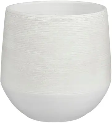 Mica Decorations bloempot Evora 24x23cm off white