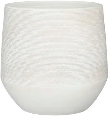 Mica Decorations bloempot Evora 37x34cm off white