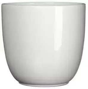 Mica Decorations bloempot  keramiek 8.5x7.5cm wit - afbeelding 1