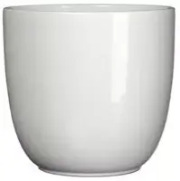 Mica Decorations bloempot  keramiek 8.5x7.5cm wit - afbeelding 1