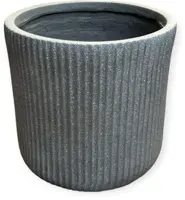 Mica Decorations bloempot nuovo keramiek 25x25cm grijs - afbeelding 1