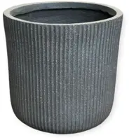 Mica Decorations bloempot nuovo keramiek 30x30cm grijs - afbeelding 1