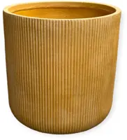 Mica Decorations bloempot nuovo keramiek 45x45cm oker - afbeelding 1
