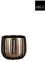 Mica Decorations bloempot Pablo 14x12cm brons - afbeelding 2