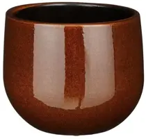 Mica Decorations bloempot Pablo 16x14cm bruin - afbeelding 1