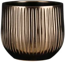 Mica Decorations bloempot Pablo 25x20cm brons - afbeelding 1