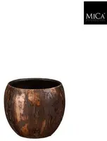 Mica Decorations bloempot Roel 17x16cm roest - afbeelding 2