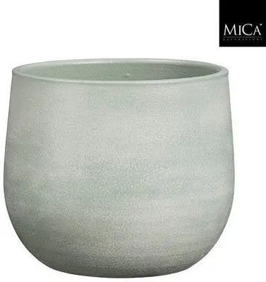 Mica Decorations bloempot sevilla terracotta 24x21cm grijs - afbeelding 1