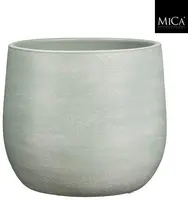 Mica Decorations bloempot sevilla terracotta 27x24cm grijs - afbeelding 1
