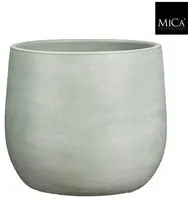 Mica Decorations bloempot sevilla terracotta 27x24cm grijs - afbeelding 2