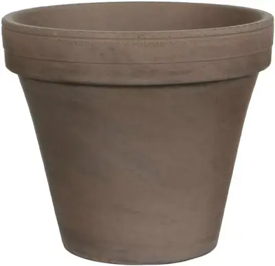 Mica Decorations bloempot stan terracotta 24x21cm grijs - afbeelding 1