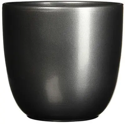 Mica Decorations bloempot Tusca rond 17x16 cm antraciet