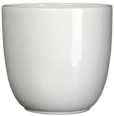 Mica Decorations bloempot Tusca rond 17x16 cm wit
