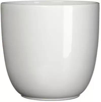 Mica Decorations bloempot Tusca rond 25x23 cm wit