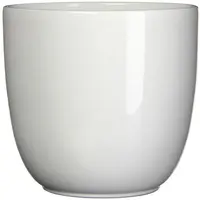 Mica Decorations bloempot Tusca rond 31x28,5 cm wit - afbeelding 1