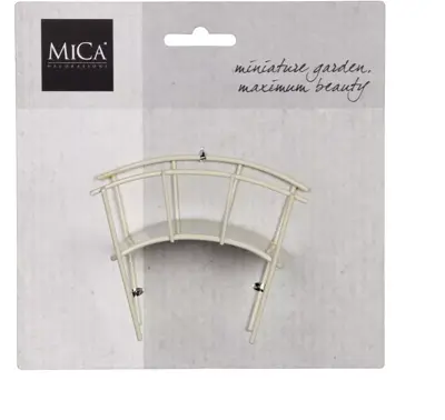 Mica Decorations Brug mini gardening off white l10xb5xh8cm