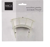 Mica Decorations Brug mini gardening off white l10xb5xh8cm kopen?