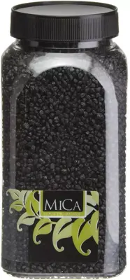 Mica Decorations decoratie gravel zwart 650ml - afbeelding 1