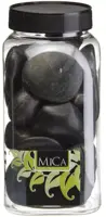 Mica Decorations decoratie stenen zwart 650ml