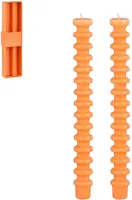 Mica Decorations dinerkaars ribbel 25cm oranje  kopen?