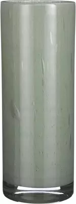 Mica Decorations Estelle vaas cilinder glas l.groen 31x11,5 cm - afbeelding 1