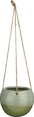 Mica Decorations Hangpot Monta Ø13 x H11 cm Donkergroen