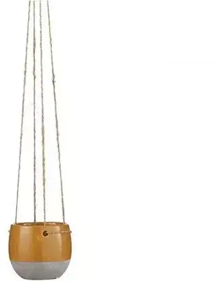 Mica Decorations Hangpot resa 10x8.5 cm oranje