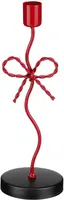 Mica Decorations kandelaar ijzer strik 8x7x25cm rood kopen?