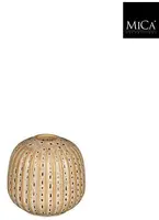 Mica Decorations kandelaar keramiek  9.5x9.5cm bruin kopen?