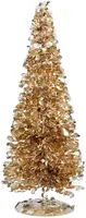 Mica Decorations kerstfiguur kunststof kerstboom 11x11x30cm champagne kopen?