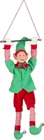Mica Decorations kerstfiguur polyester elf bewegend met geluid 18x10x65cm groen, rood kopen?