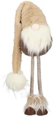 Mica Decorations kerstfiguur polyester gnoom 19x16x54cm bruin
