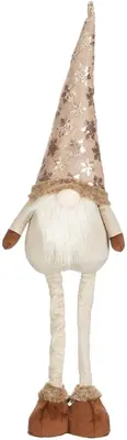 Mica Decorations kerstfiguur polyester gnoom 21x13x75cm bruin