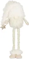 Mica Decorations kerstfiguur polyester gnoom 21x14x85cm wit kopen?