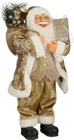 Mica Decorations kerstfiguur polyester kerstman 30x20x60cm champagne kopen?